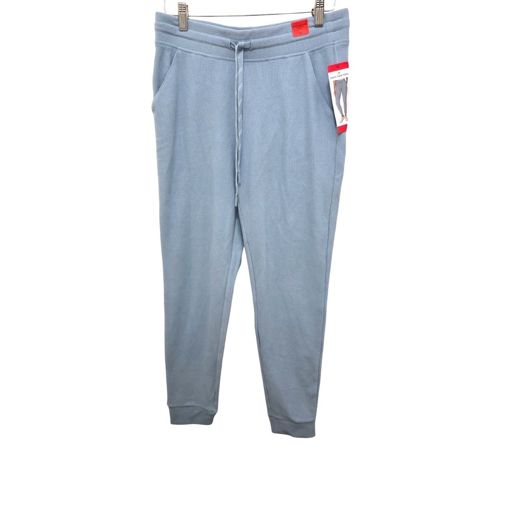 NWT Marc New York Women's Water Blue Jogger Pants M Polyester Cotton Blend Draws